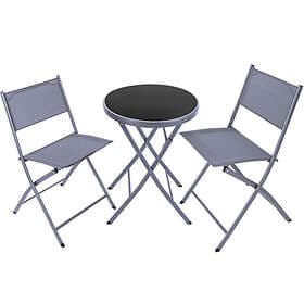Garden Furniture Set Düsseldorf garden table and chairs, outdoor chairs set grey