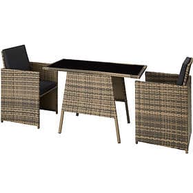 Rattan garden furniture set Lausanne tables and chairs, set, outdoor table chair
