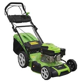 dellonda Self Propelled Petrol Lawnmower Grass Cutter, 144cc 18"/46cm 4-Stroke D