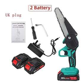 Unbranded 6'' Cordless Electric Chain Saw Wood Cutter One-Hand Woodworking