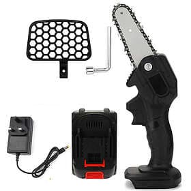 Unbranded Electric Cordless Mini Chainsaw One-Hand Wood Cutter with Battery