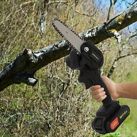 Unbranded Cordless Electric Chain Saw Wood Cutter 550W Mini One-Hand Woodworking
