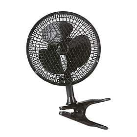 Signature S40007B 6 Inch 2 Speed Clip Fan with Adjustable Tilt, Black