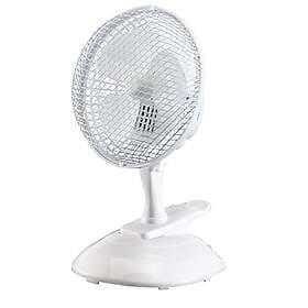Draper Tools 08710 6" Clip-on Desk Fan, Ideal for Home and Office Use. Portable 