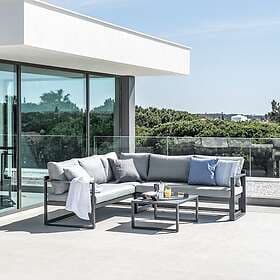 Harbour Lifestyle Havana Aluminium Corner Group With Reclining Feature & Coffee 