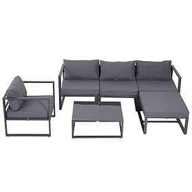 Outsunny 6 Piece Modular Garden Sofa Set Grey