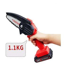 Wood BOED 4" Mini Chainsaw Cordless, Portable Battery Powered for Branch Pruning