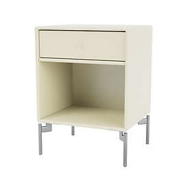 Montana Dream sängbord vanilla 150, kromben