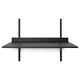 Ferm Living Sector desk Black ash-black brass