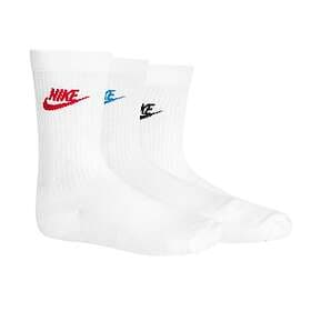 Nike Strumpor Nsw Everyday Essential Crew 3-pack White/svart adult DX5025-100