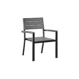 Trädgårdsstol 6 St Como 55 cm Svart