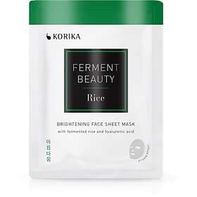 Korika Fermentbeauty Brightening Face Sheet Mask With Fermented Rice And Hyaluro
