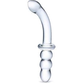 Gläs Ribbed G-Spot Glass Dildo