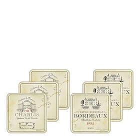 Pimpernel Vin de France Coasters 6-pack