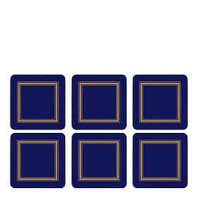 Pimpernel Classic Coasters 6-pack Midnatt