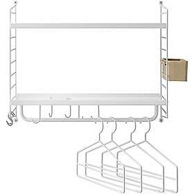 String Hylla Hall Komplett Wall Shelf White Powder-Coated Steel
