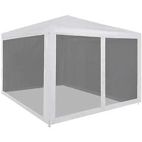 vidaXL Party Tent with 4 Mesh Sidewalls 3x3m