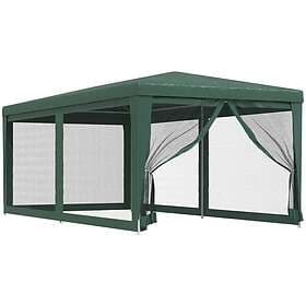 vidaXL Party Tent with 4 Mesh Sidewalls 3x6m