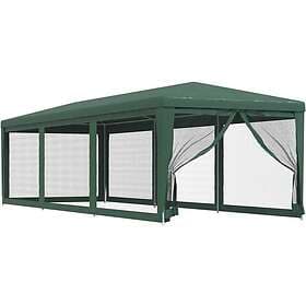 vidaXL Party Tent with 8 Mesh Sidewalls 3x9m