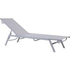 Beliani Lounger Gray NOLI