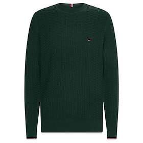 Tommy Hilfiger Structured Knit Crew Neck Jumper Herr