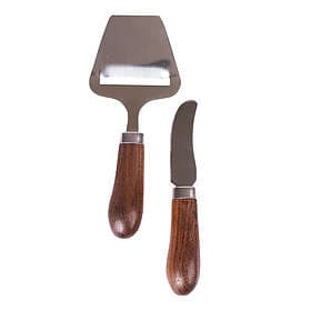 Sagaform Astrid Osthyvel & Butter Knife Set 2 pcs Wood/Stainless Steel