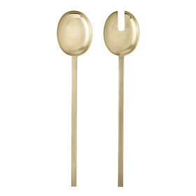 Ferm Living Fein Salladsset Mässing 2 pcs