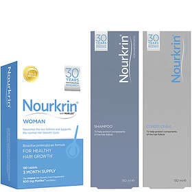 Nourkrin Woman Hair Growth Supplements 6 Month Bundle with Shampoo and Condition
