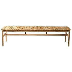 FDB Møbler M10 Sammen Bench Utomhus Teak, 50x185.5 cm Teak Massiv teak