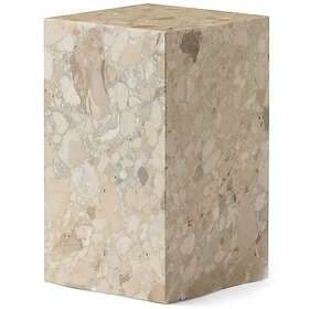Audo Copenhagen Plinth Tall Sidobord 51x30 cm, Kunis Breccia Marmor Sand