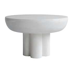 101 Copenhagen Crown sidobord low o65 cm Bone white
