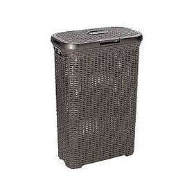 Curver Tvättkorg Natural Style 40l mörkbrun