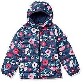 Amazon Essentials Lightweight Water-Resistant Hooded Puffer Jacket (Jr)