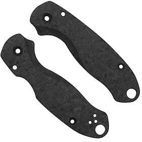 Spyderco Flytanium Lotus Carbon Fiber Scales for Para 3, Shredded FLY-1018