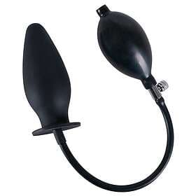 True Black Inflatable Anal Plug