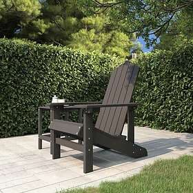 vidaXL Adirondackstol HDPE antracit 318638