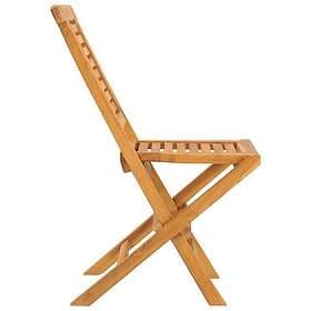 vidaXL Hopfällbara trädgårdsstolar 2 st 47x63x90 cm massiv teak 362755