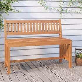 vidaXL Trädgårdsbench 110 cm massivt eukalyptusträ 363290