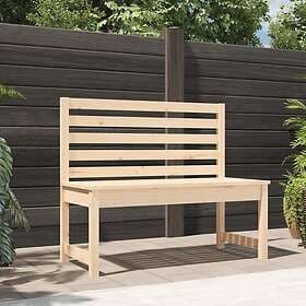 vidaXL Trädgårdsbench 109 cm massiv furu 824032