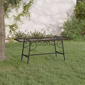 vidaXL Trädbench 110 cm black steel 318827