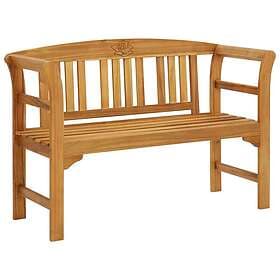 vidaXL Trädgårdsbench 114 cm massivt akaciaträ 316497