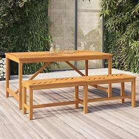 vidaXL Trädgårdsbench 150 cm massivt akaciaträ 362238