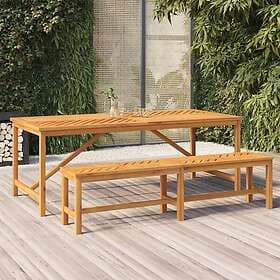 vidaXL Trädgårdsbench 180 cm massivt akaciaträ 362239