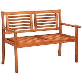 vidaXL Garden Bench 2-seater 120 cm solid eucalyptus wood 44398