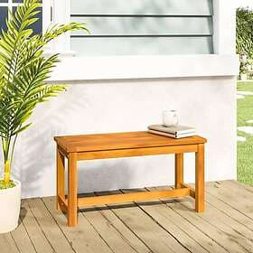 vidaXL Trädgårdsbench 80x35x45 cm massivt akaciaträ 319418
