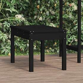 vidaXL Garden Bench black 80x44x45 cm solid pine 824001