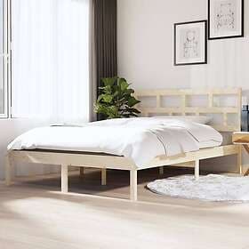 vidaXL Bed Frame massivt trä 135x190 cm 3101193