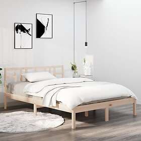 vidaXL Bed Frame massivt trä 135x190 cm 3105380