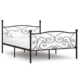 vidaXL Bed Frame med ribbotten metall 160x200 cm 284458