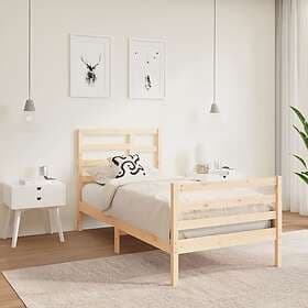 vidaXL Bed Frame massivt trä 90x190 cm 3FT 3105825